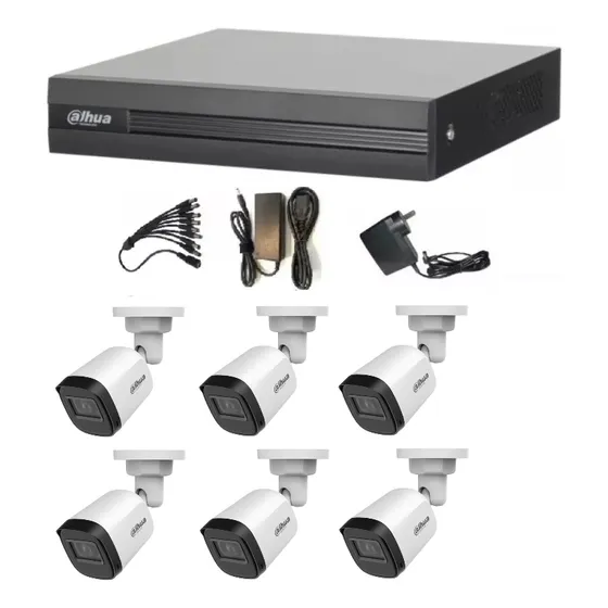 Kit Seguridad Dahua Camaras Y Dvr De 8 Canales Full Hd 1080p