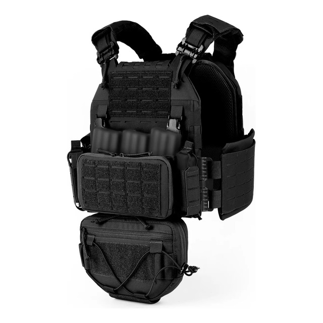 Votagoo Colete Tático Airsoft Modular Molle Nylon S-ms Pro Preto Tamanho Único Votagoo Colete Tático Airsoft Modular Molle Nylon S-ms Pro Preto Tamanho Único