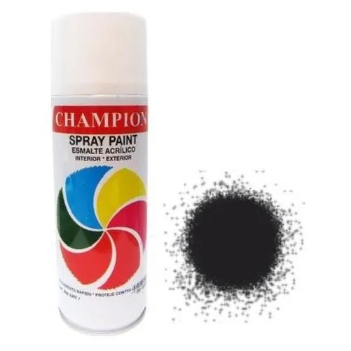 Spray Champion Negro Mate