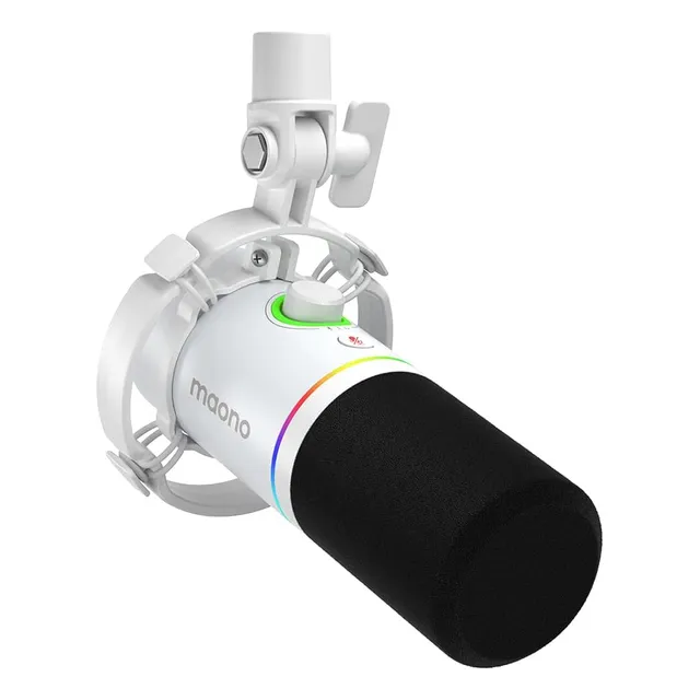 Micrófono De Podcast Maono Xlr/usb, Micrófono Dinámico De Pc
