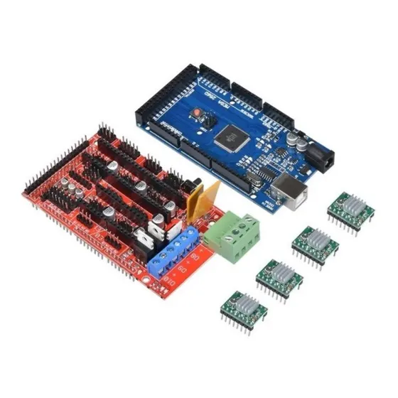 Kit Placa Mega 2560 Ramps 1.4 Drivers A4988 Impressora3d Cnc