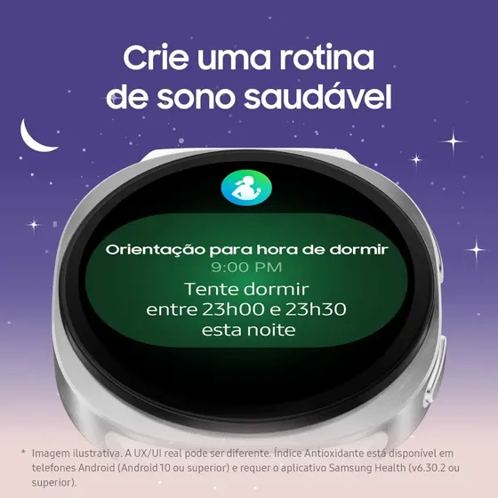 Smartwatch Samsung Galaxy Watch8 LTE de 40 mm Prata