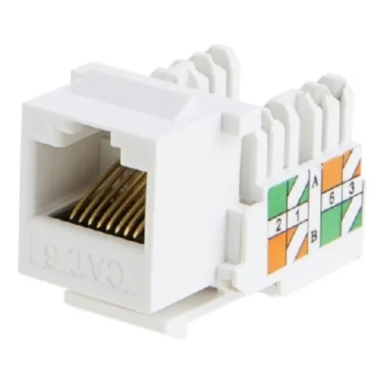 Keystone Blanco Rj45 Cat5e Wireplus