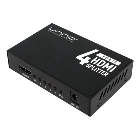 Splitter Unno Tekno De 4 Puertos Hdmi 4k 