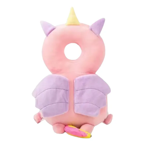 Protector Almohada Tipo Mochila Bebés Unicornio Felpa