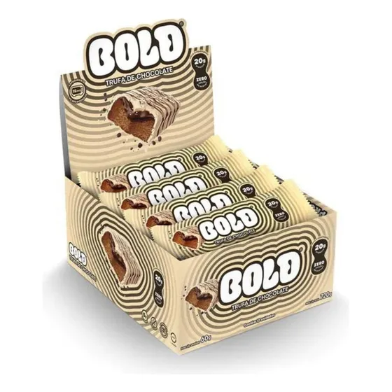 Bold Bar C/12un - 20g Barra De Proteína Sabor Trufa de Chocolate