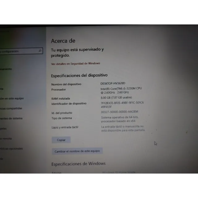 Notebook Lenovo G580 I5 8 Gb Ram 220gb Disco Sólidoimpecable