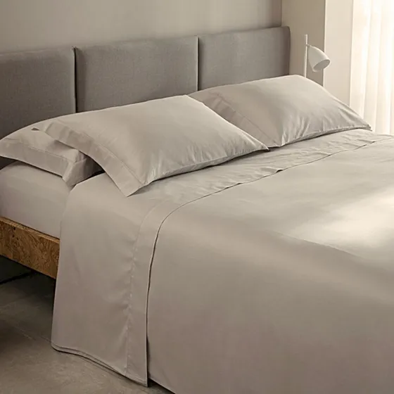 Jogo Cama King Cetim 300 Fios Buddemeyer Vision Colors 4pcs Cor Bege 077 Desenho Do Tecido Liso