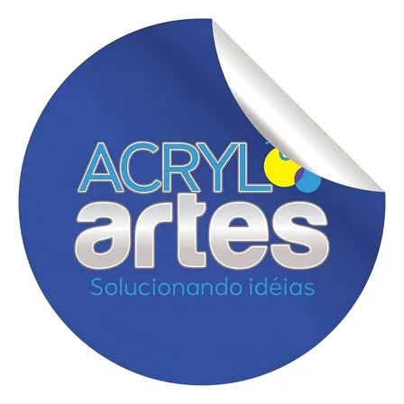 1000 Etiquetas Adesivo Rótulo Em Vinil Personalizado 4x4 Cm Personalizado