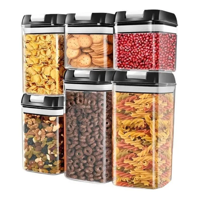 Set 6 Contenedores Herméticos Food Storage ¡frescura Total!