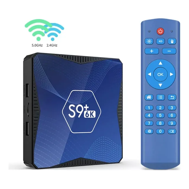 Tv box Sunnzo S9+ S9+ estándar 1.ª generación 6K 32GB negro con 4GB de memoria RAM