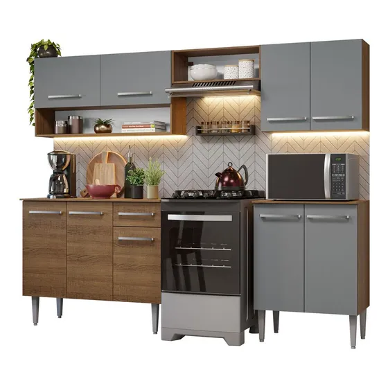 Cocina Integral Completa Modular Madesa Emilly 229cm Mg 15