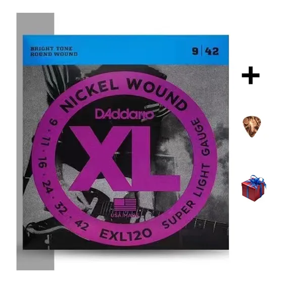 Cuerdas Para Guitarra Eléctrica D'addario Con Pua De Regalo 