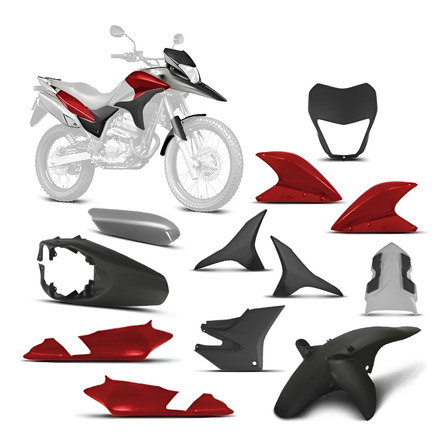 Carenagem Xre 300 Pro Tork Completo 2010/12 Carenagem Xre 300 Pro Tork Completo 2010/12