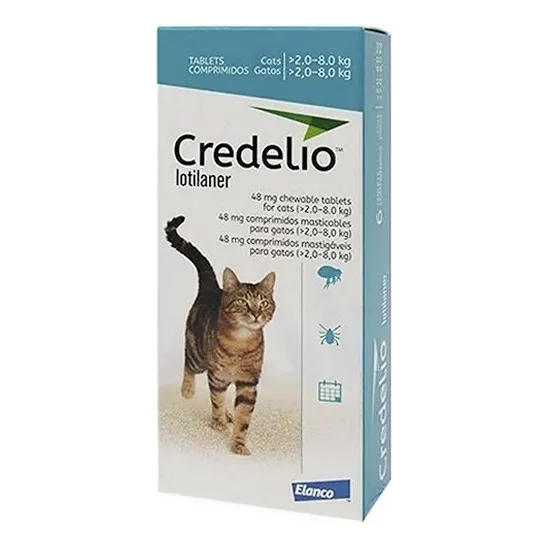 Antipulgas Y Garrapatas Credelio Gato 3 Tab - 2.0 - 8.0kg