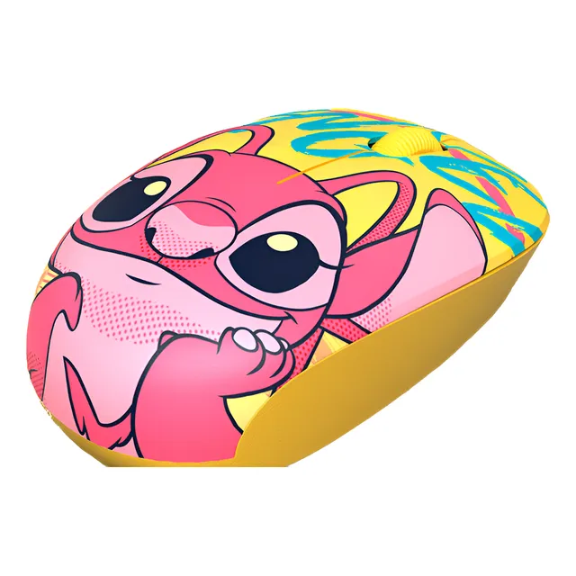 Mouse Con Cable Xtech Stitch Amarillo 1200 Dpi Usb Azul