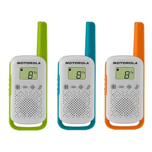 Walkie-talkie Motorola Talkabout T110TP de 3 radios y frecuencia FRS462-467MhzenbandaUHF - gris | Cuotas sin interés