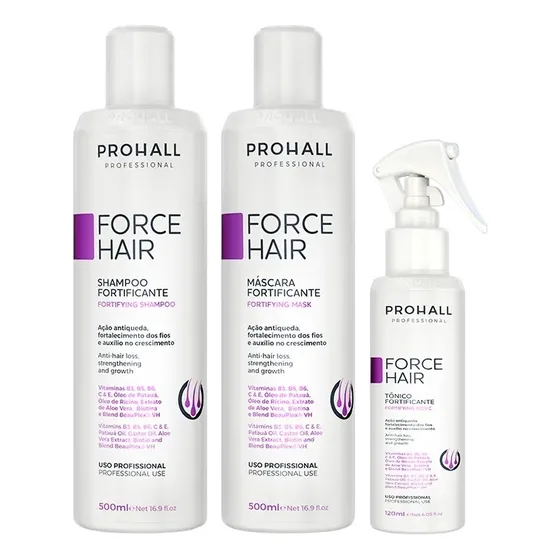 Kit Fortificante Crescimento Acelerado Force Hair Prohall