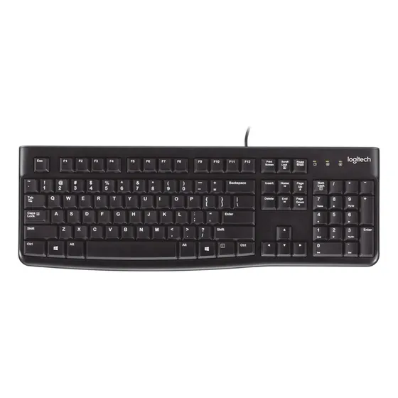 Teclado Logitech K120 Usb Com Fio Layout Abnt Original 