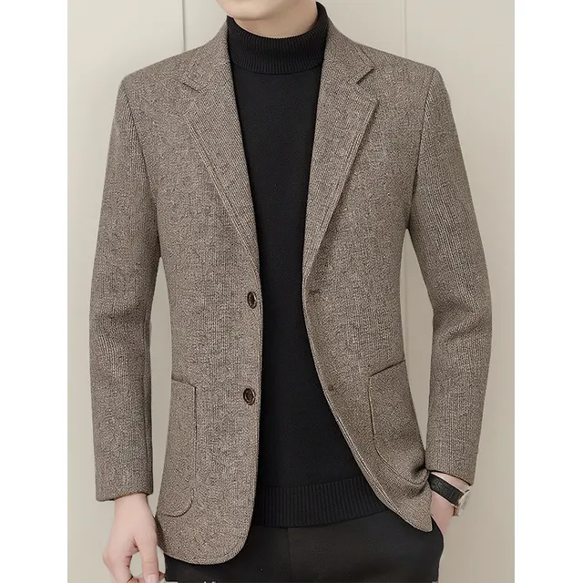 Nuevo Blazer Alfaiataria Masculina Confortável Slim Dois Bot
