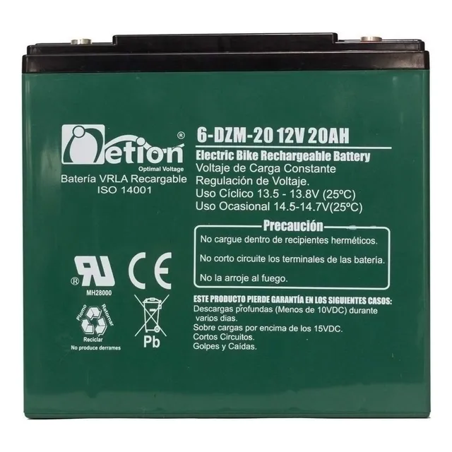 Bateria Agm 12v 20ah Bicicleta Moto Electrica
