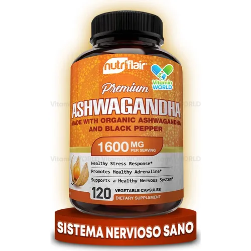 Nutriflair Premium Apoyo Estres Pimienta Negra 1600mg 120cap Sabor Sin Sabor