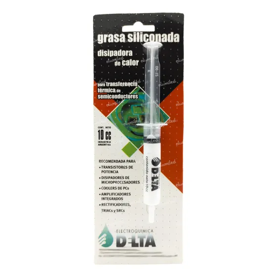 Grasa Siliconada Jeringa 10cm2 Pack X2 Delta
