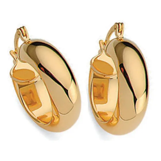 Aros Laminados En Oro 18k Argollas Italianas Calidad Cracco.