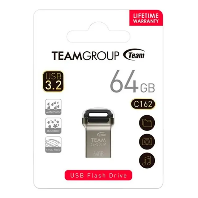 Memoria Usb Team Group C162 64gb Usb Metal P/n: Tc162364gb01