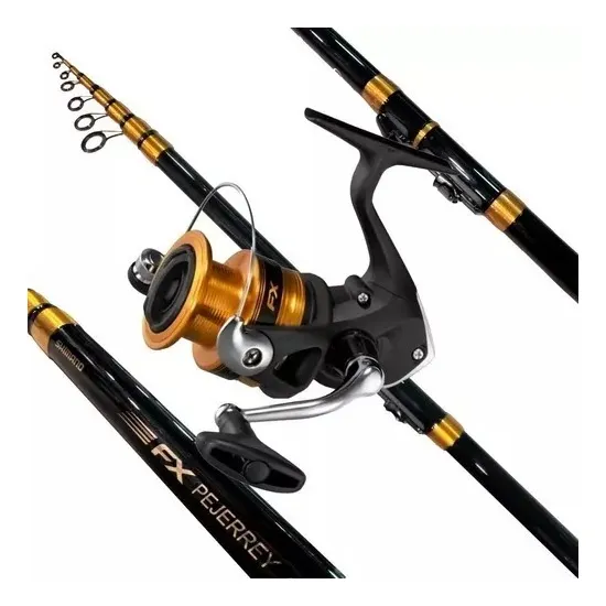 Combo Shimano Fx Pejerrey Reel Fx 3000 + Telescópica Fx 4.10
