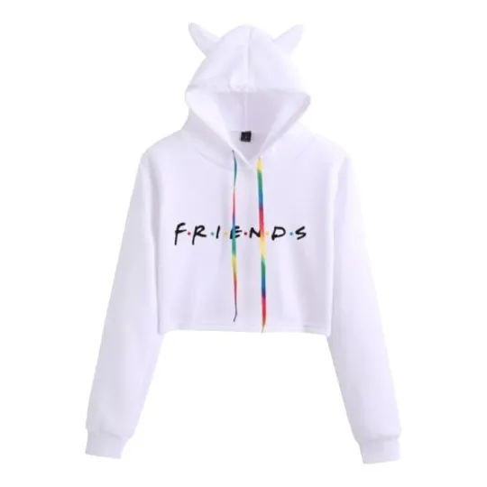 Sueteres Para Niñas Damas Croptop Orejitas De Gato Colores