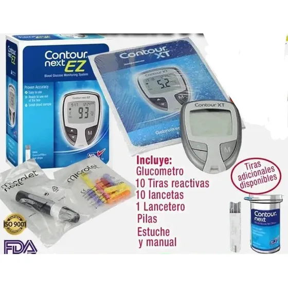 Glucómetro Marca Contour Next Ez De Ascencia Filial De Bayer