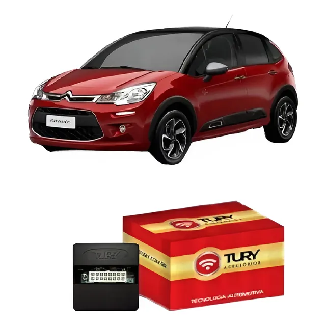 Novo-módulo Subida De Vidro Citroën C3 2vidros Tury Pro2.3bk