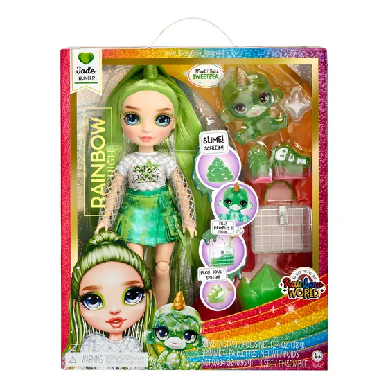 Rainbow High Muñeca Jade Fashion Doll Color Verde 4+
