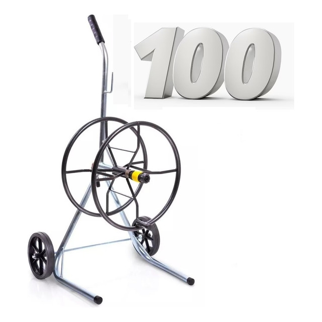 Enrolador De Mangueira Jardim Carrinho Giratória - 100 Mts Enrolador De Mangueira Jardim Carrinho Giratória - 100 Mts