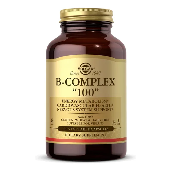 Suplemento Solgar B-complex 100 Cápsulas Vegetales