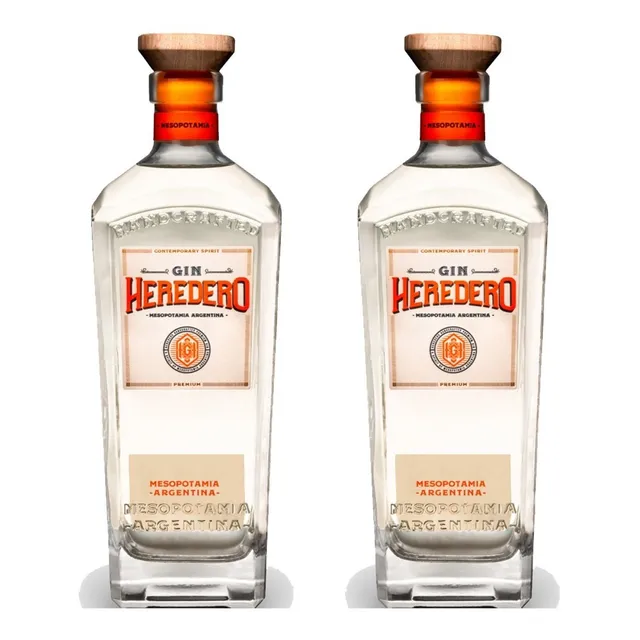 Gin Heredero Premium 750 Ml X 2 Unidades