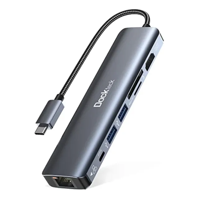 Dockteck Hub Usb C 7 En 1 Con Hdmi 4k 60hz,