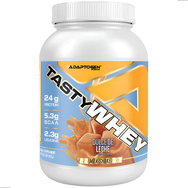 Suplemento Tasty Whey 3w Gourmet Whey Protein Adaptogen Science Pote 900g Sabor Doce De Le...