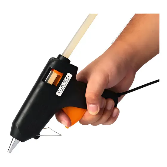 Pistola Silicona Caliente 40W JLG Negra Manualidades 11mm