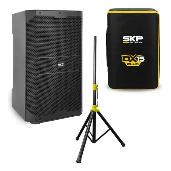 Parlante Bafle Activo Skp Dx15 Plus C/tripode 1400w Negro