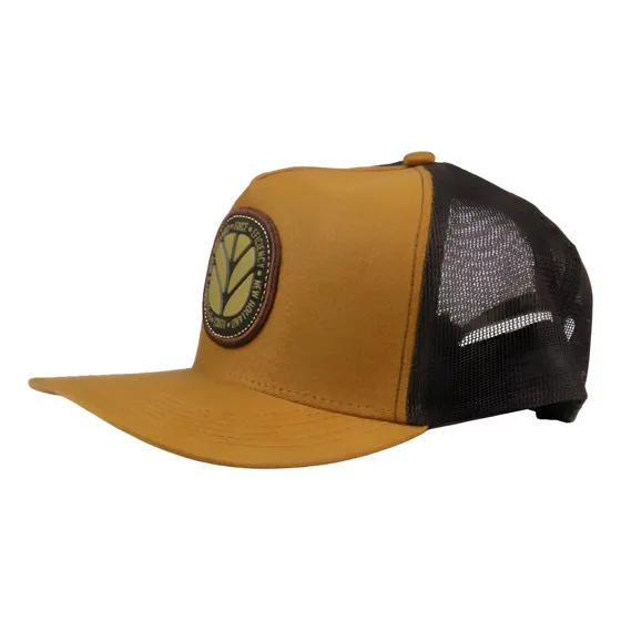 Boné Centallo Marrom Trucker Aba Curva Original New Holland