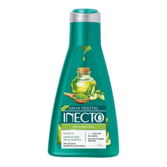 Savia Vegetal Acondicionador Inecto Con Aloe Vera Y Matcha 