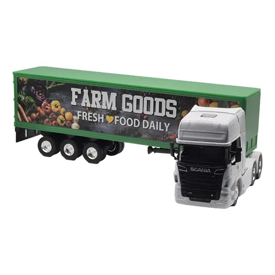 Camion Scania R730 Escala 1:64 Welly Blanco