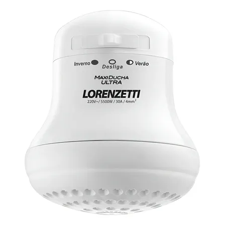 Lorenzetti Maxi Ducha Ultra Branco 5500w 220v 5.5 Kw