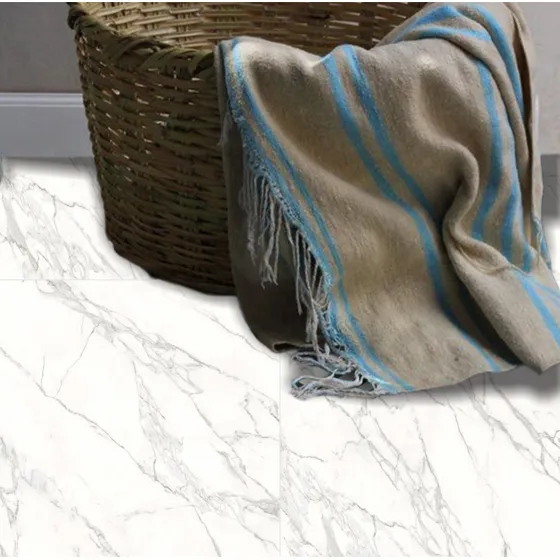 Adesivo Pra Piso Mármore Claro  Lavável 1,20x 0,10cm 10 Unid