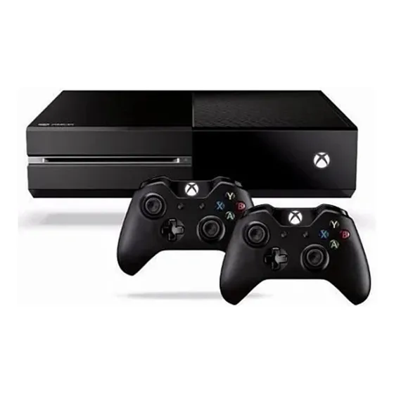 Video Game Microsoft Xbox One Console 500gb + 2 Controles Na Caixa C/ Cabos + Fonte Original + Cabos Originais + Dezenas De Jogos Digitais Instalados