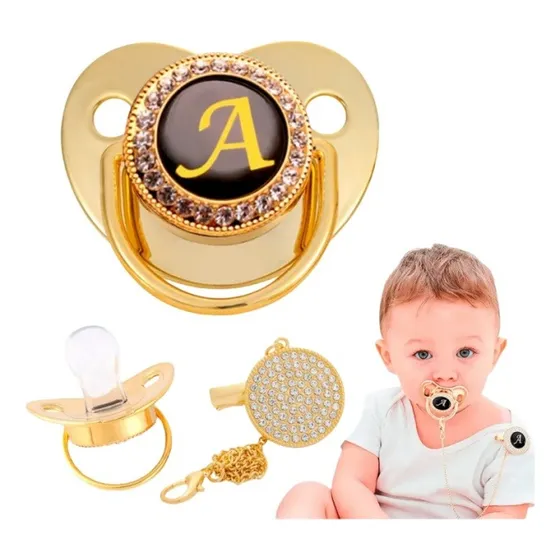 Chupón/chupete Bebe, Design Vip Letra Personalizada Clip 0+ 