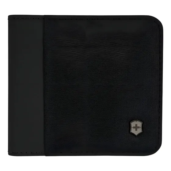 Victorinox 653363 billetera negrod diseño de la tela liso