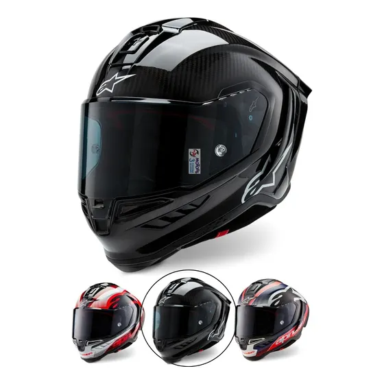 Jm Nuñez Casco Pista Alpinestars R10 Carbono Deportivo Negro Solido Xl